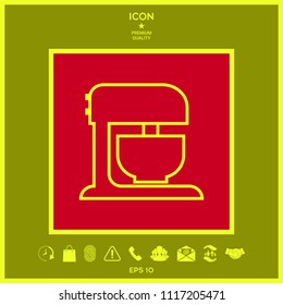 Kitchen mixer linear icon