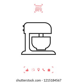 Kitchen mixer linear icon