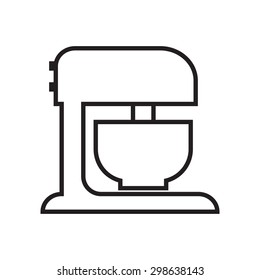 Kitchen  mixer linear icon.