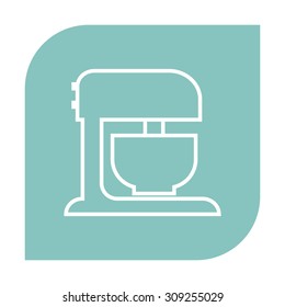 Kitchen mixer linear icon.