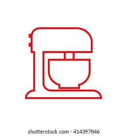 Kitchen mixer linear icon.