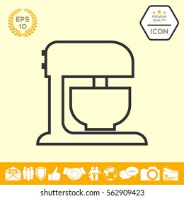 Kitchen mixer linear icon