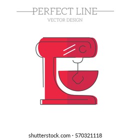 Kitchen mixer linear icon.