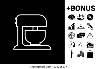 Kitchen mixer linear icon