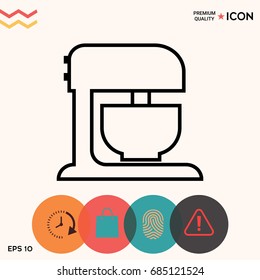 Kitchen mixer linear icon