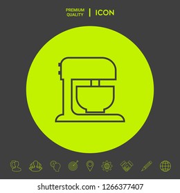 Kitchen mixer linear icon. Graphic elements for your design