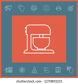 Kitchen mixer linear icon. Graphic elements for your design