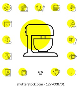 Kitchen mixer linear icon. Graphic elements for your design