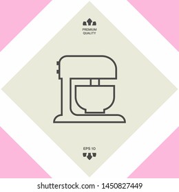 Kitchen mixer linear icon. Graphic elements for your design