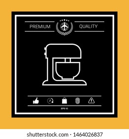 Kitchen mixer linear icon. Graphic elements for your design