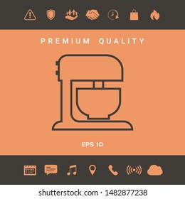 Kitchen mixer linear icon. Graphic elements for your design