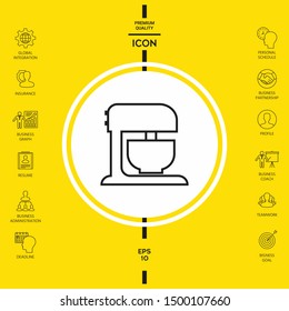 Kitchen mixer linear icon. Graphic elements for your design