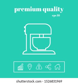 Kitchen mixer linear icon. Graphic elements for your design