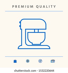 Kitchen mixer linear icon. Graphic elements for your design