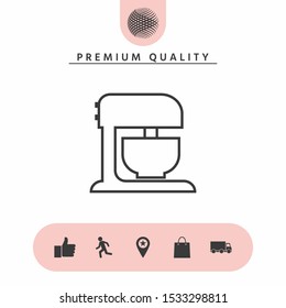 Kitchen mixer linear icon. Graphic elements for your design