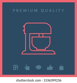Kitchen mixer linear icon. Graphic elements for your design