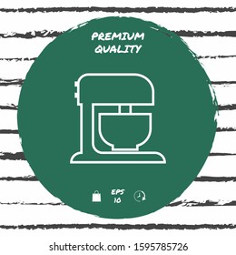Kitchen mixer linear icon. Graphic elements for your design