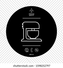 Kitchen mixer linear icon. Graphic elements for your design