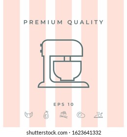 Kitchen mixer linear icon. Graphic elements for your design