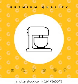Kitchen mixer linear icon. Graphic elements for your design