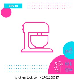 Kitchen mixer linear icon. Graphic elements for your design