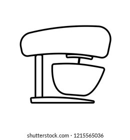 Kitchen mixer outline icon. Clipart image isolated on white background