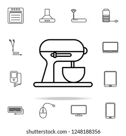 kitchen mixer outline icon. Technology icons universal set for web and mobile