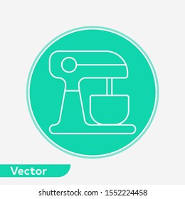 Kitchen mixer vector icon sign symbol