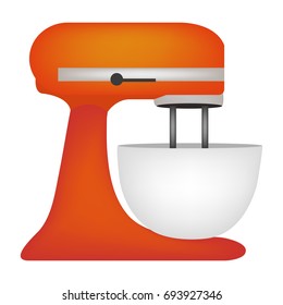 Kitchen mixer vector illustration