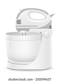 kitchen mixer vector illustration isolated on white background