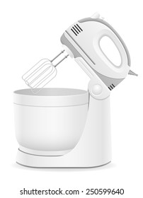 kitchen mixer vector illustration isolated on white background