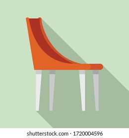 Kitchen modern chair icon. Flat illustration of kitchen modern chair vector icon for web design