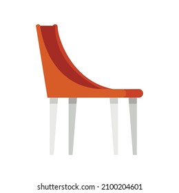 Kitchen modern chair icon. Flat illustration of kitchen modern chair vector icon isolated on white background