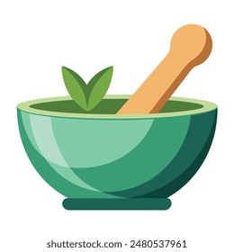 kitchen mortar and pestle illustration, traditional cooking mortar and pestle