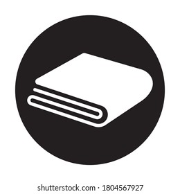 Kitchen napkin / folded paper napkin flat icon for apps or website