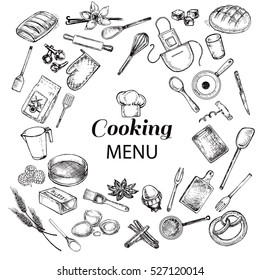 kitchen objects cooking menu