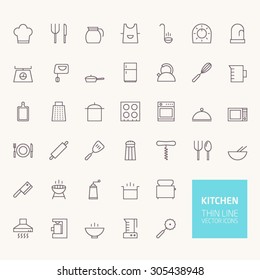 Kitchen Outline Icons for web and mobile apps