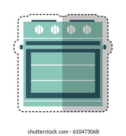 kitchen oven appliance icon vector illustration design