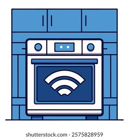 Kitchen oven connected through WiFi