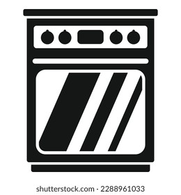 Kitchen oven icon simple vector. Interior room. Modular indoor