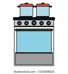 kitchen oven with pot