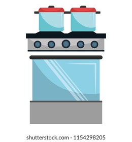 kitchen oven with pot