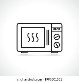 kitchen oven thin line icon