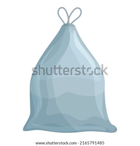 Kitchen pack icon cartoon vector. Trash bag. Garbage bin