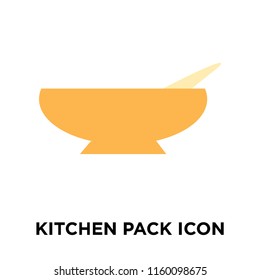 Kitchen pack icon vector isolated on white background, Kitchen pack transparent sign