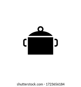 Kitchen pack vector icon in black solid flat design icon isolated on white background
