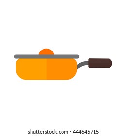 Kitchen, pan, cooking icon vector image. Can also be used for kitchen. Suitable for use on web apps, mobile apps and print media.