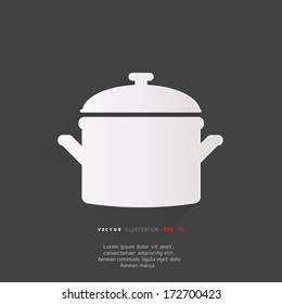 Kitchen pan icon