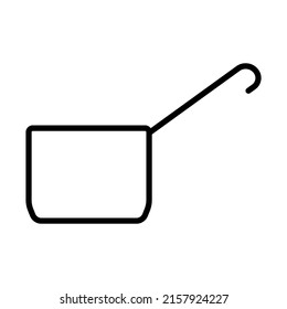 Kitchen Pan Icon. Bold outline design with editable stroke width. Vector Illustration.