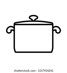 Icono De La Cocina. Diseño de contorno negrita con ancho de trazo editable. Ilustración vectorial.